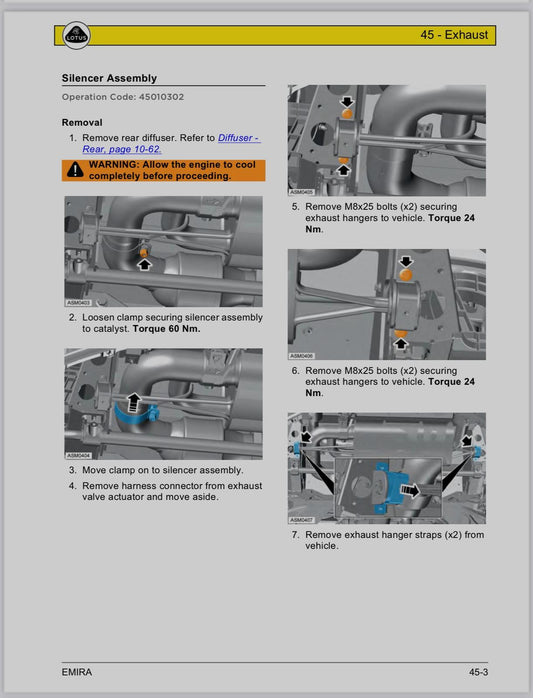 Exhaust Installation Instructions