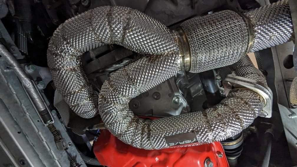 Evora GT Premium Heat Insulation Y-pipe by Aerie Performance