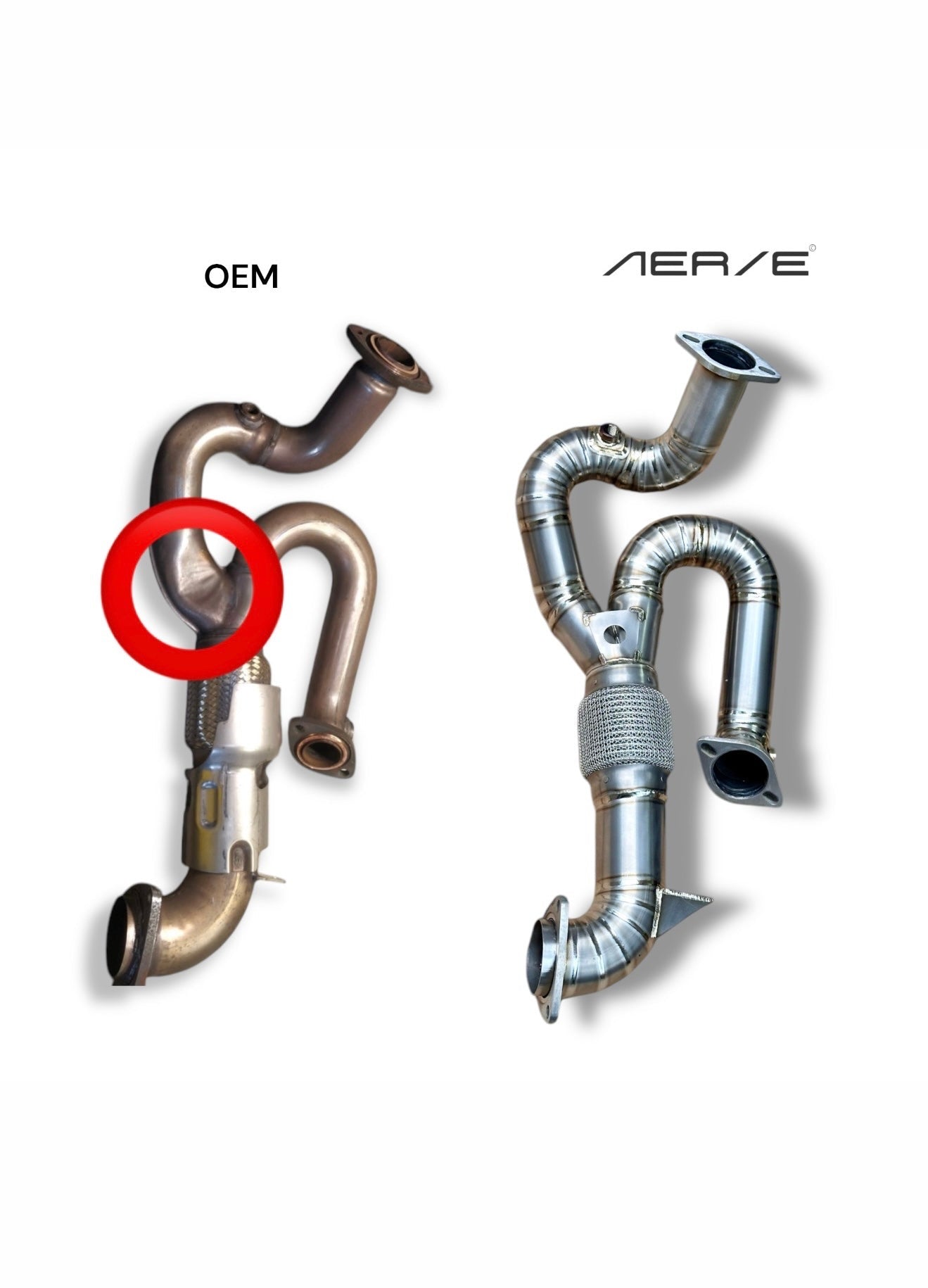 Exige 410 heat insulation y-pip by aerie performance