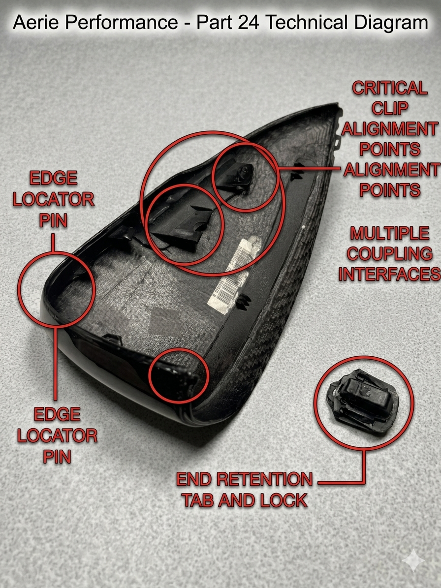 Emira Carbon Fiber Side Mirror (Replacement)