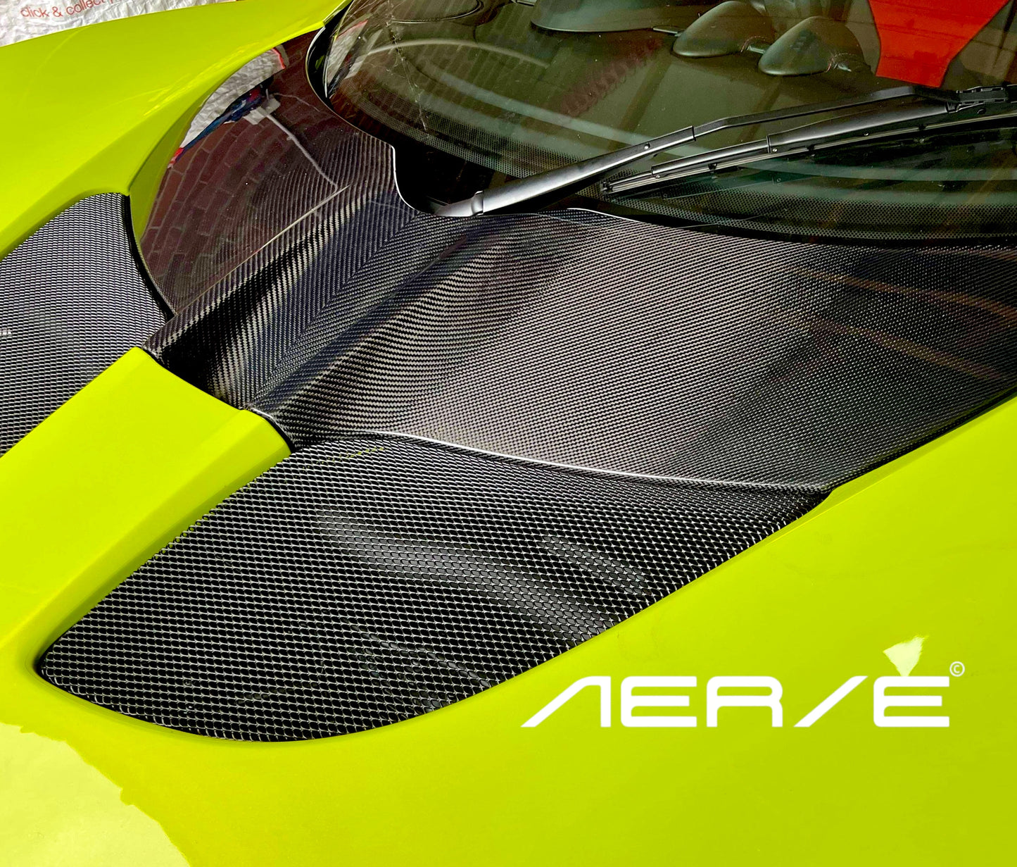 Lotus Elise V weave carbon fibre access panel
