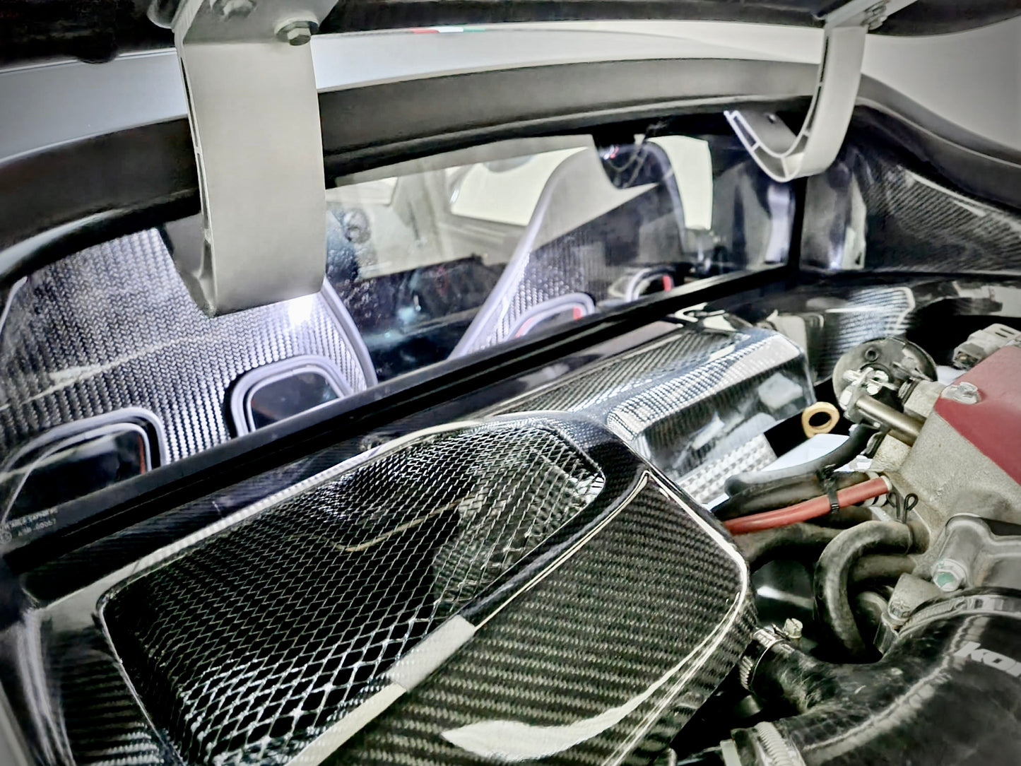 Lotus Exige Carbon Fiber Engine Bay covers