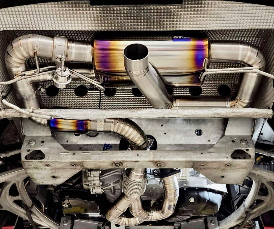 Lotus Evora titanium y-pipe by GT Australia