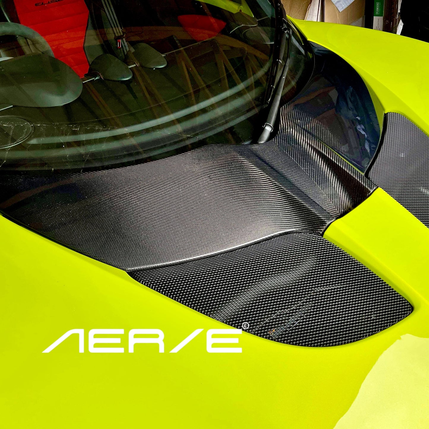 Lotus Elise V weave carbon fibre access panel