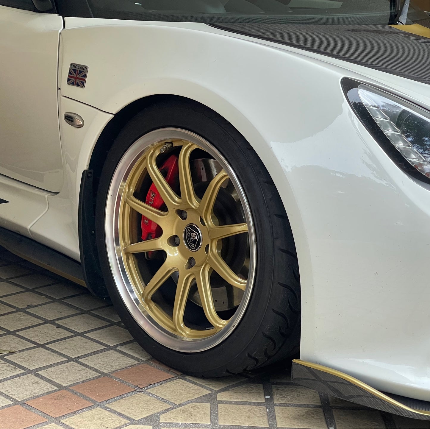 Lotus Exige V6 Forged Wheels Gold Diamond Cut Type 49 Edition