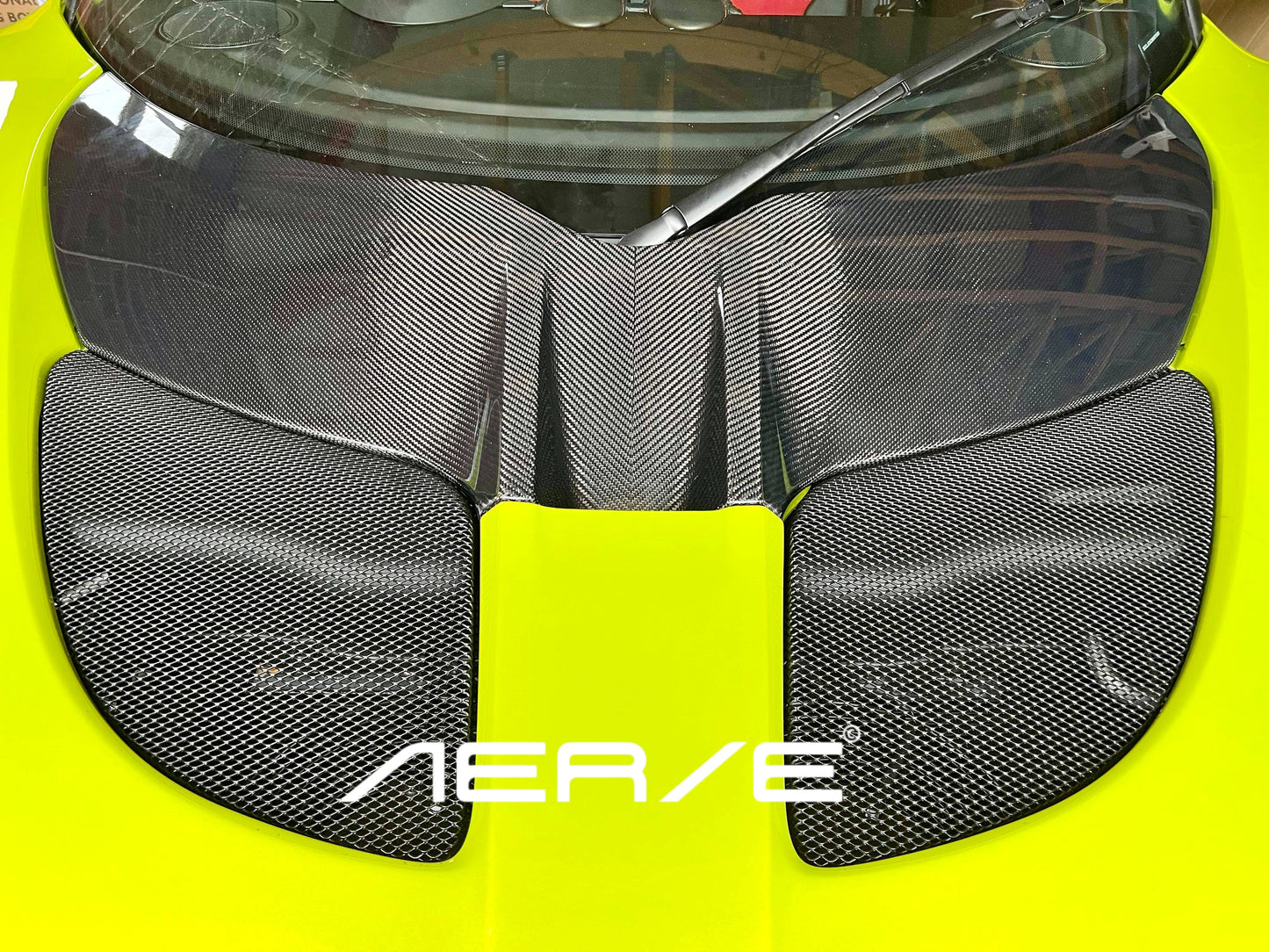 Lotus Elise V weave carbon fibre access panel