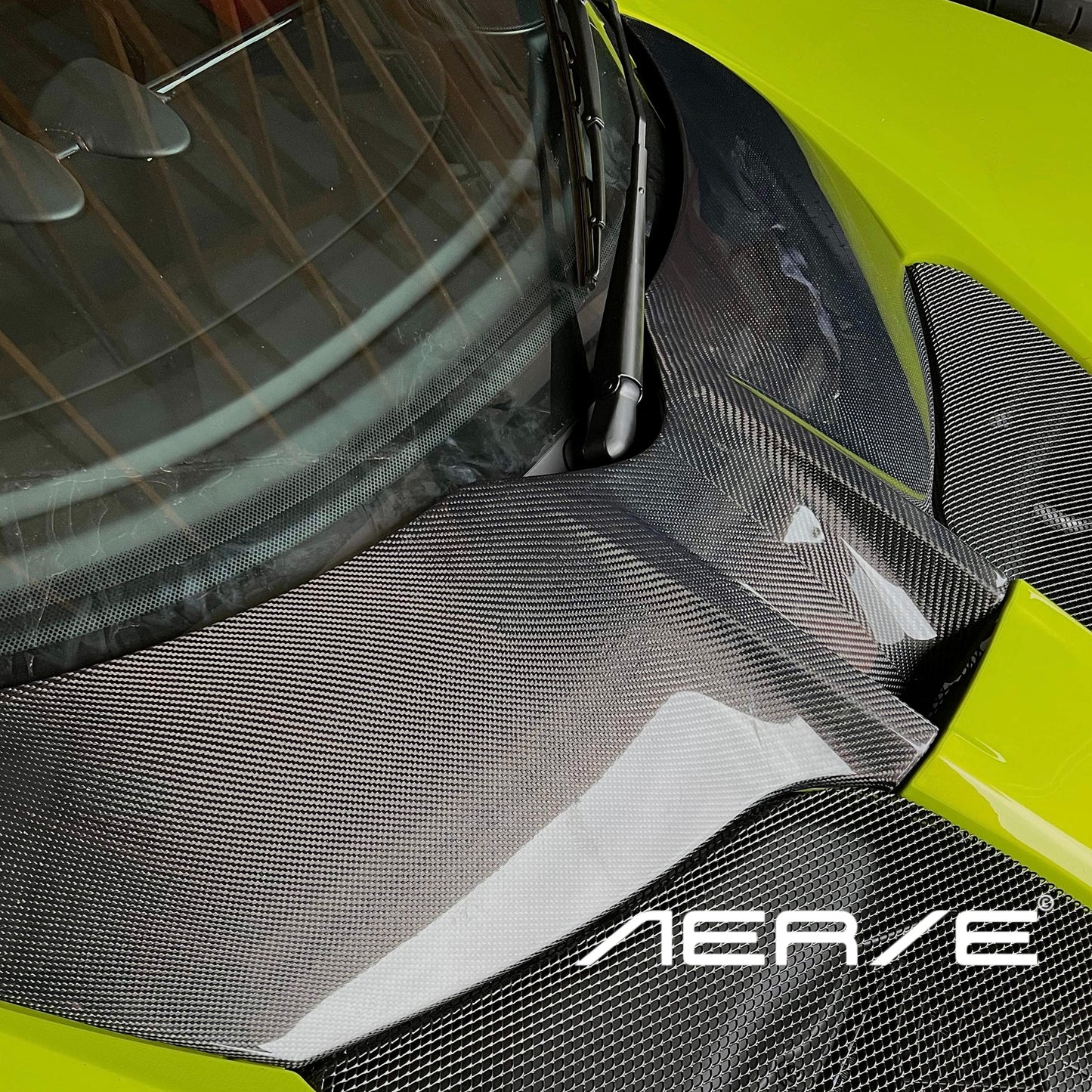 Lotus Elise V weave carbon fibre access panel
