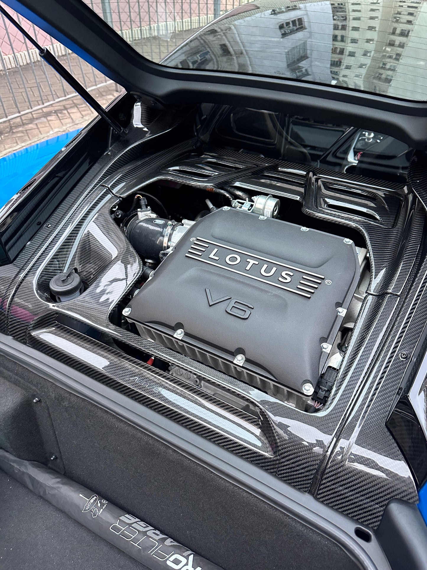 Emira V6 Carbon Fibre Engine Surround