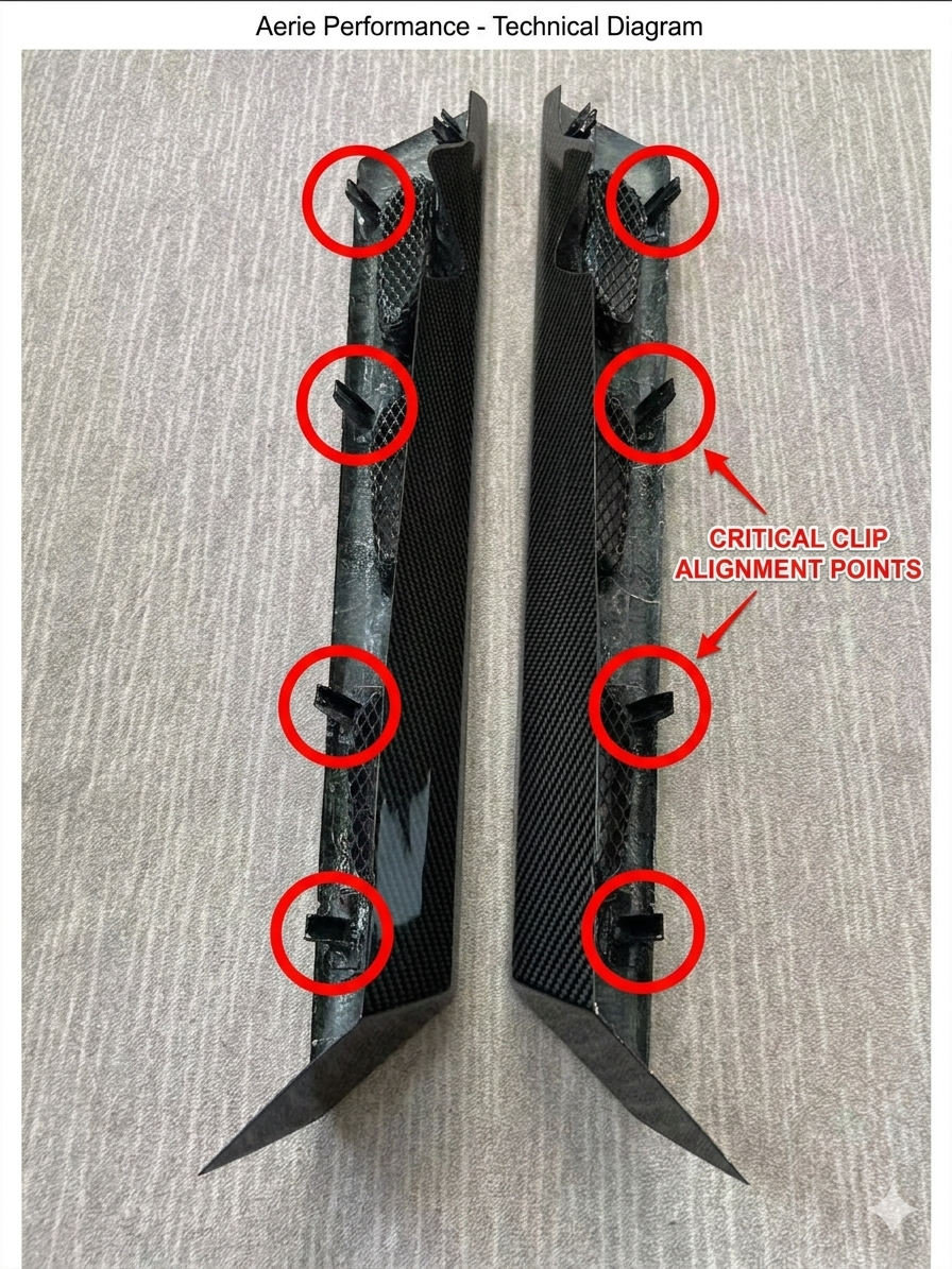 Emira Carbon Fiber Engine Vent (Replacement)