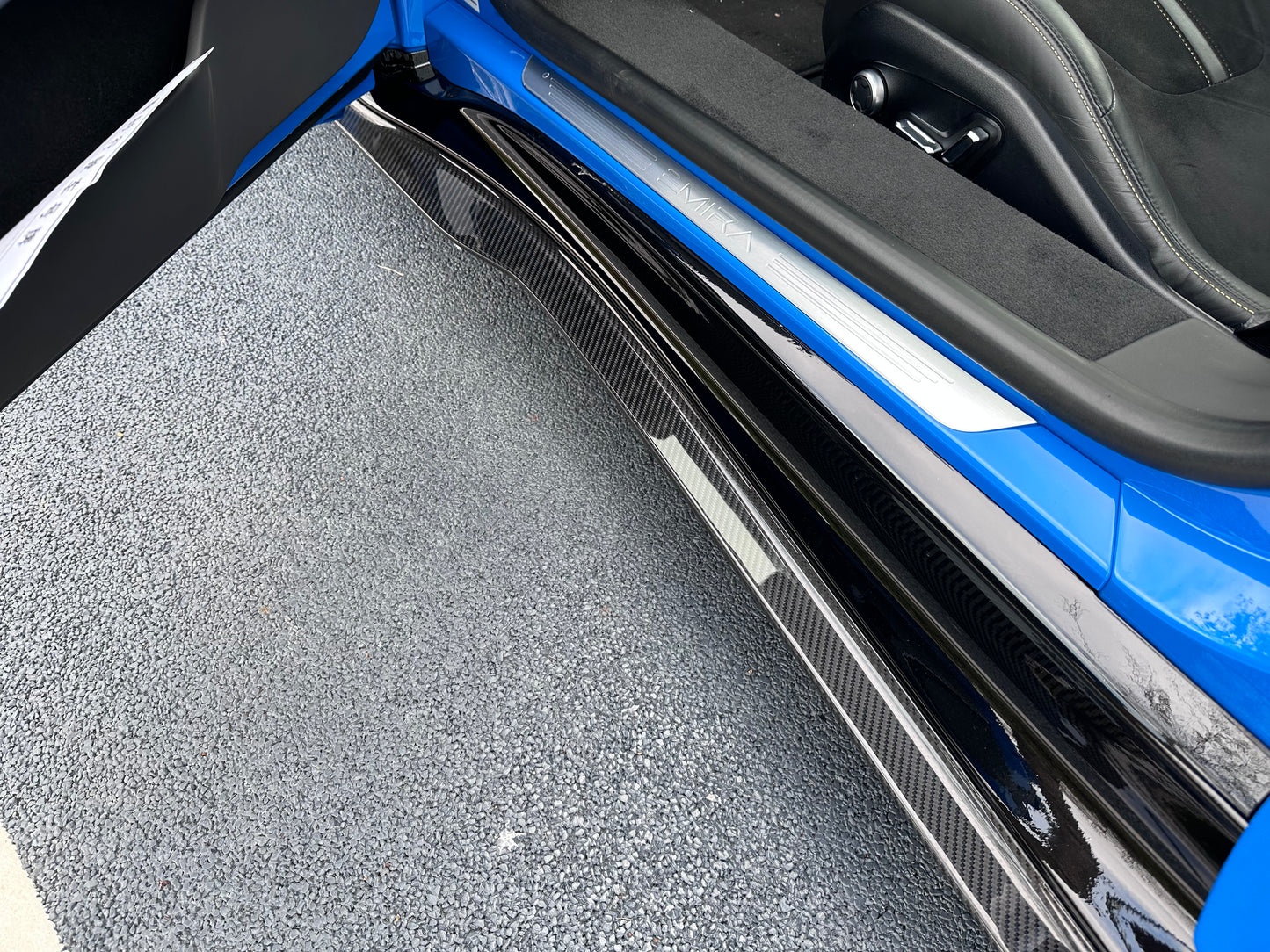 Emira Carbon Fiber side skirts by Aerie Performance