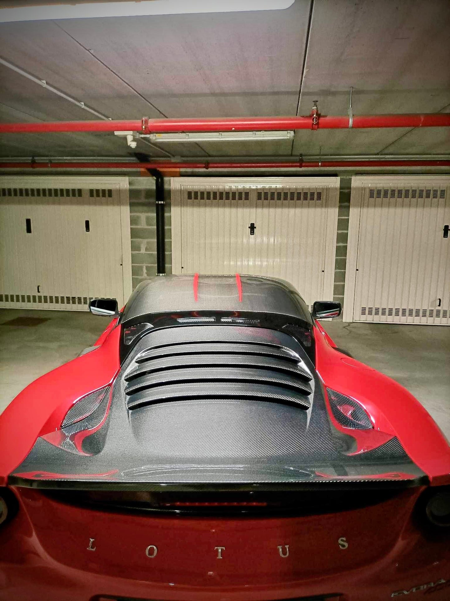 Lotus EVORA Carbon fiber louver tailgate cover