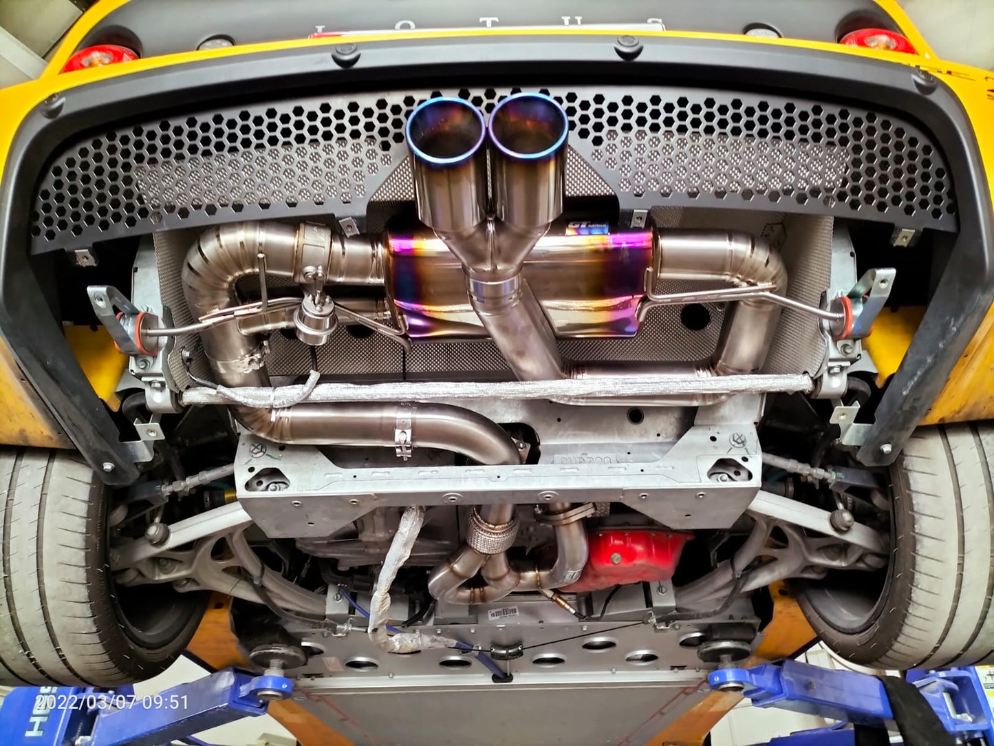 Lotus Exige 410 Sport Titanium exhaust systems by Aerie performance