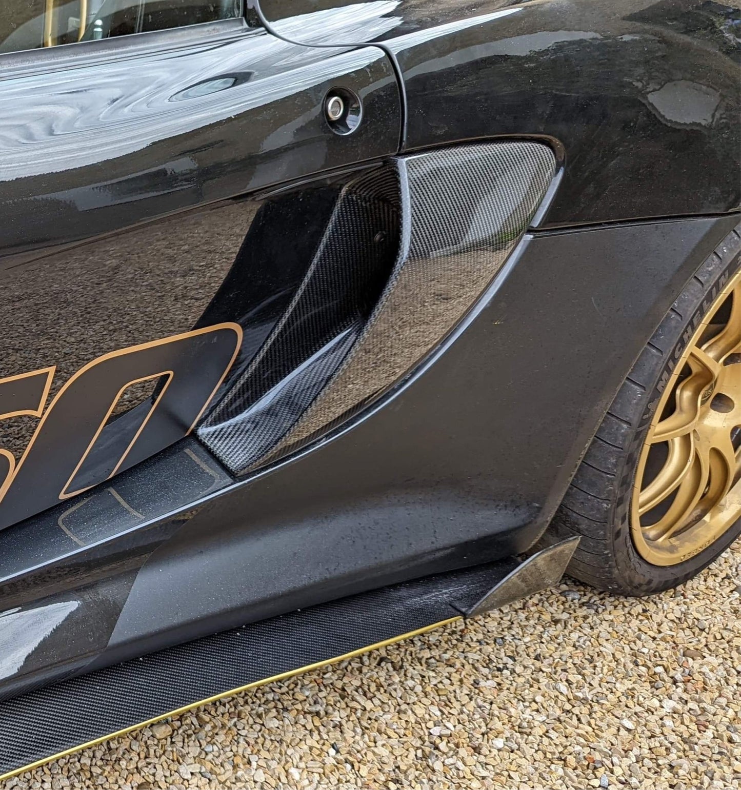 Lotus Exige CUP430 Carbon Fibre Side Scoops (NEW VERSION)