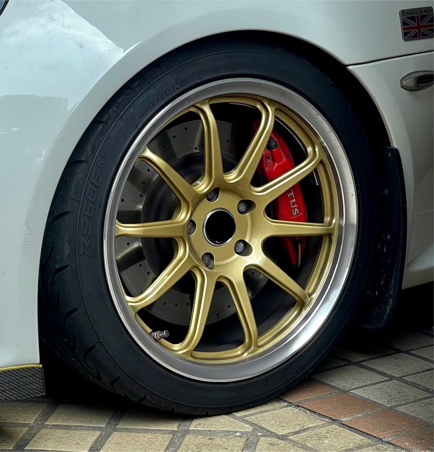 Lotus Exige V6 Forged Wheels Gold Diamond Cut Type 49 Edition