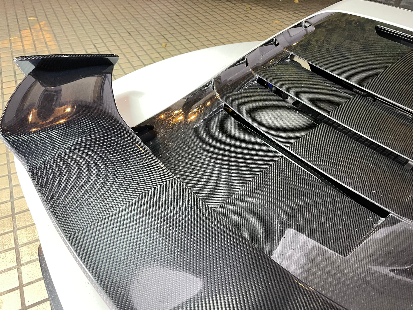 Lotus Exige 380Sports V Weave Carbon Fibre Rear Wing