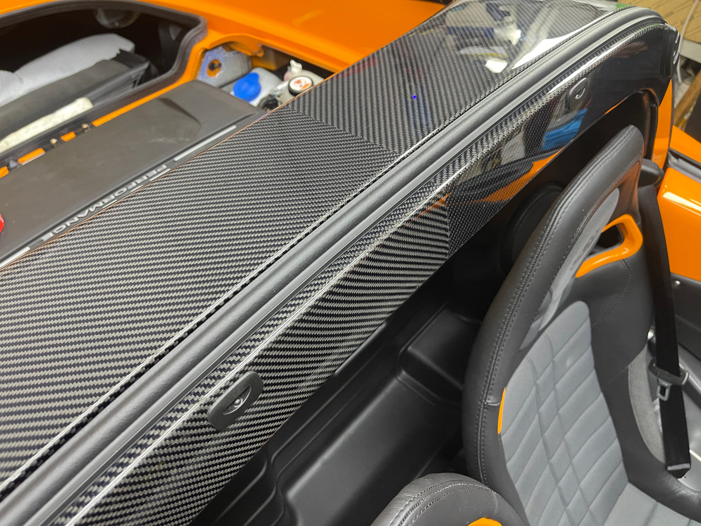 Lotus Elise V Weave Carbon Fibre Roll Cover Bar Shroud Assembly