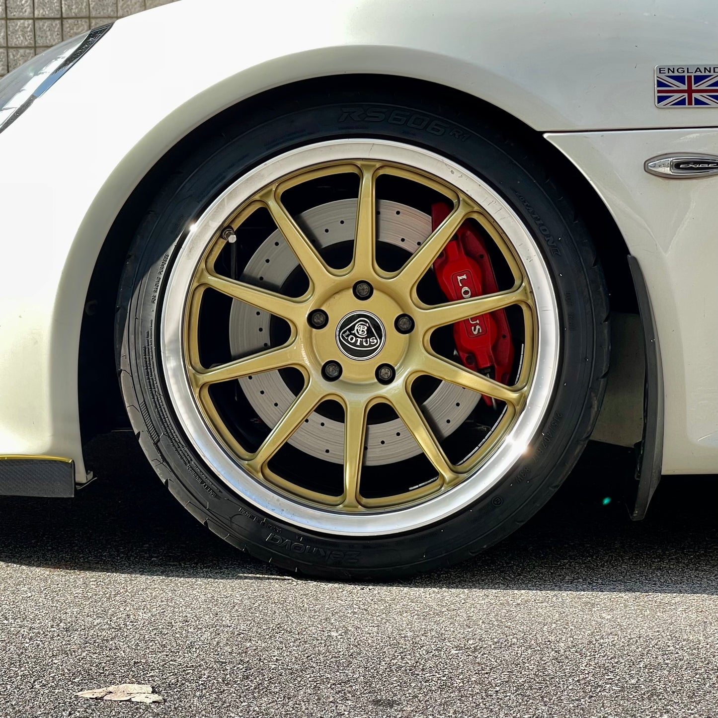 Lotus Exige V6 Forged Wheels Gold Diamond Cut Type 49 Edition